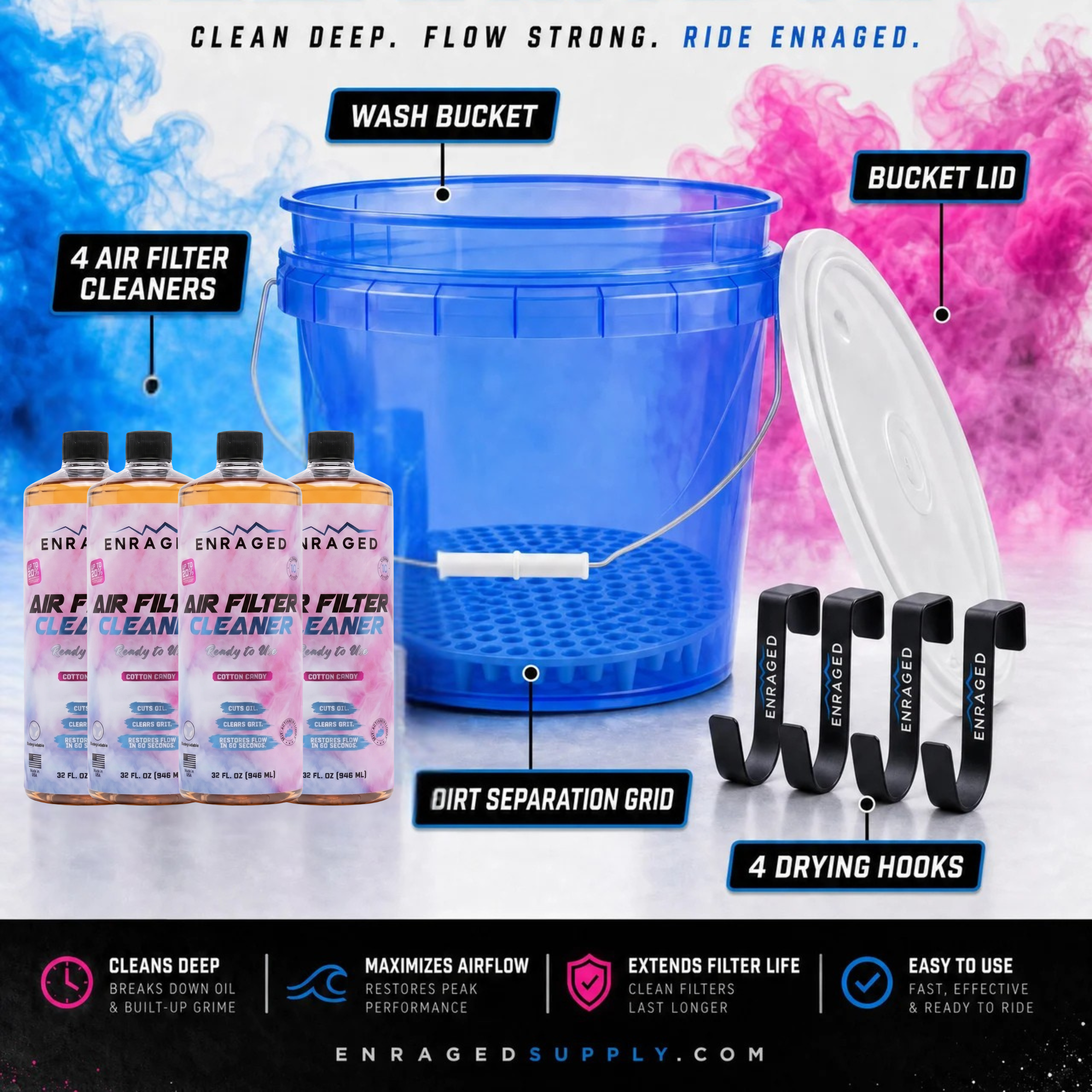 ENRAGED AIR FILTER CLEANING KIT