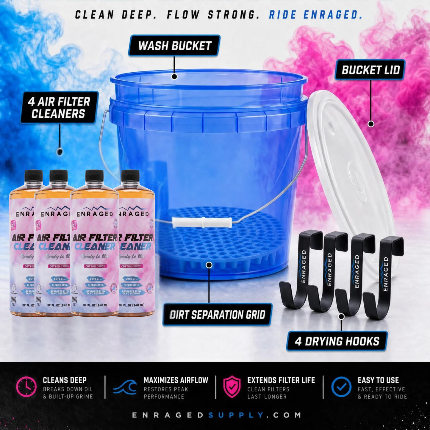 ENRAGED AIR FILTER CLEANING KIT